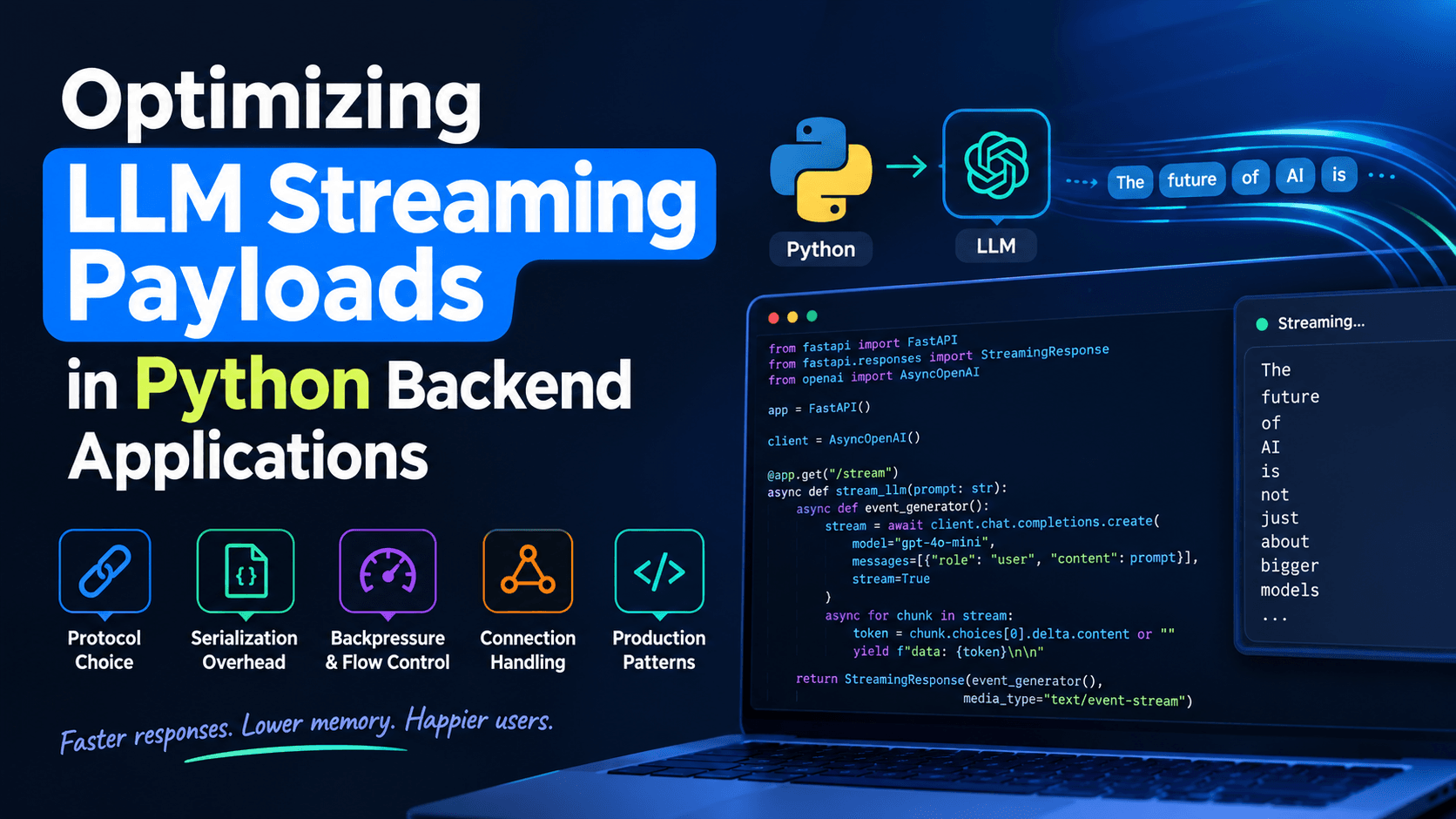 Optimizing LLM Streaming Payloads in Python Backends (2026 Guide)